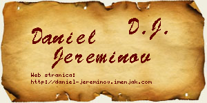 Daniel Jereminov vizit kartica